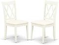 East West Furniture CLC-LWH-C Clarksville Kitchen Dining Chairs by EastWestFurniture