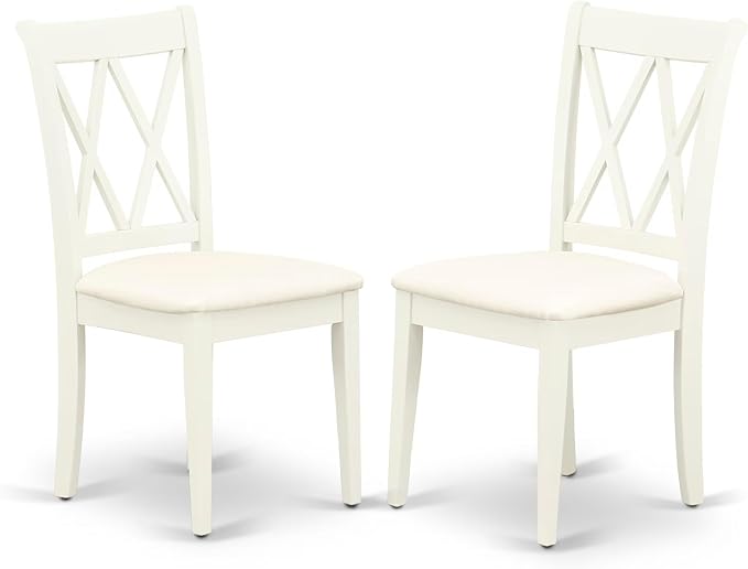East West Furniture CLC-LWH-C Clarksville Kitchen Dining Chairs by EastWestFurniture