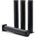 12 Inch Metal Furniture Legs Stainless Steel Adjustable Legs Black Metal Legs by Masendelk