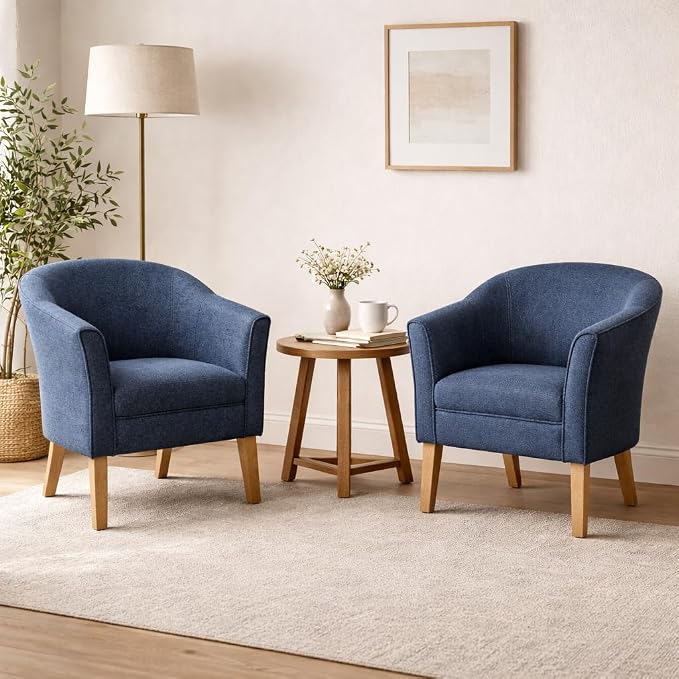 HomePop Barrel Shaped Accent Chair - Image 4