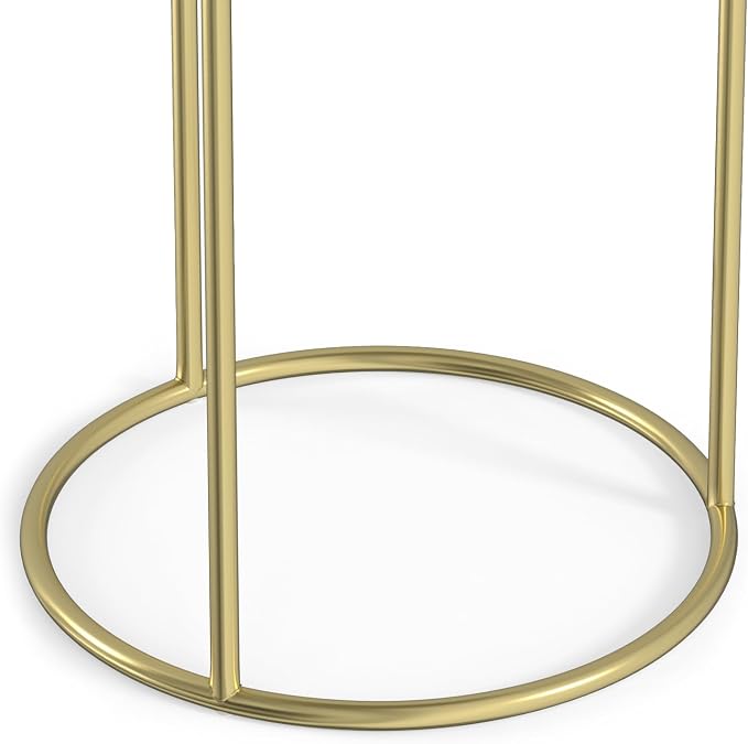 SIMPLIHOME Ashley Nesting Tables Set – 16 inch Wide Genuine Marble Top Metal - Image 10