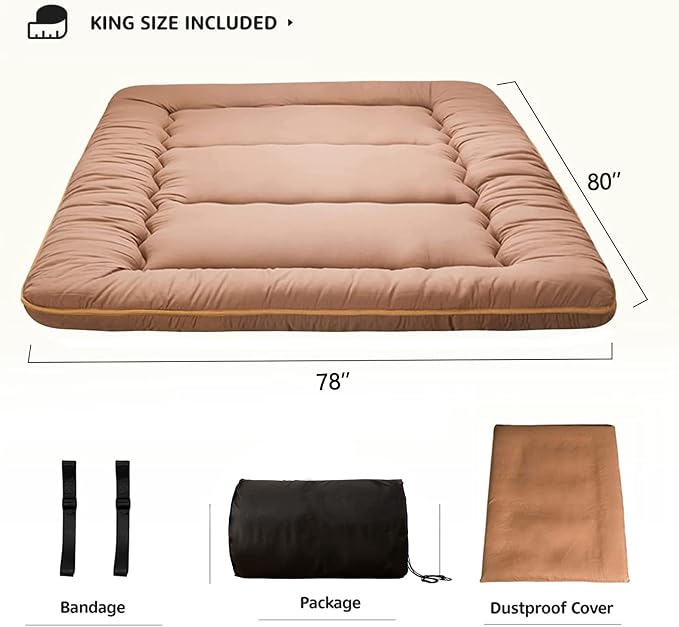 MAXYOYO Japanese Shiki Futon Mattress Floor Mattress Thicken Tatami Mat - Image 2