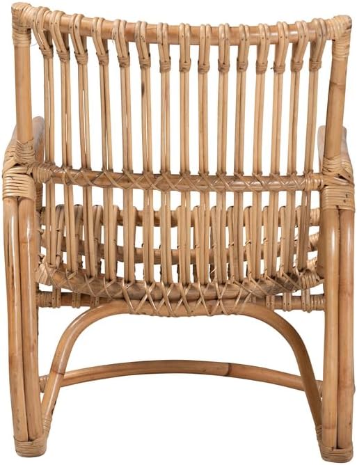 HomeStock Antique Ambiance 24'' W x 29.75'' D x 29'' H Natural Bohemian Rattan - Image 5
