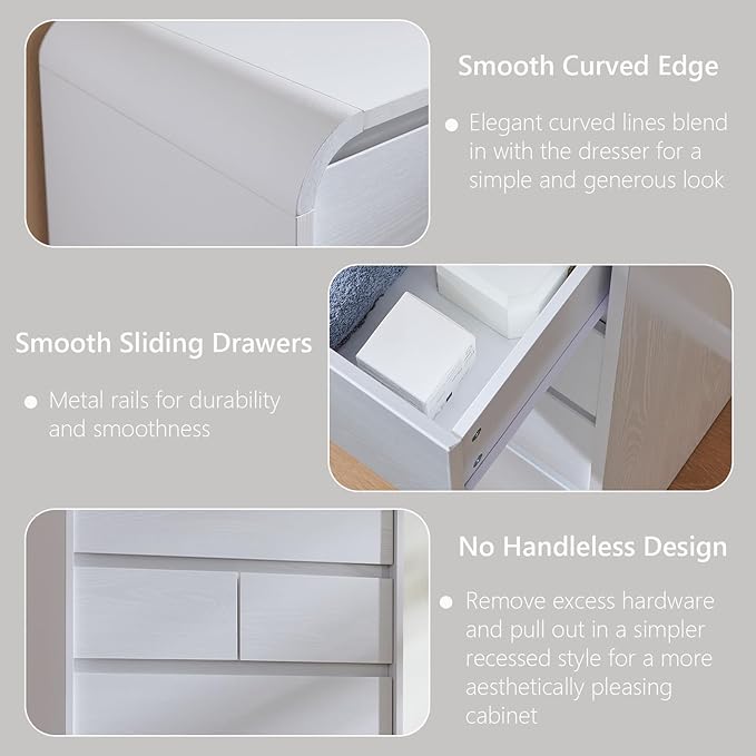 Aitjunz Modern 7 Drawers Dresser - Image 5