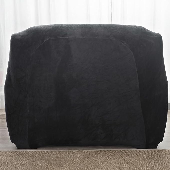 vctops 1-Piece Velvet Plush Stretch Chair Sofa Slipcover Soft Fuzzy Fluffy - Image 5