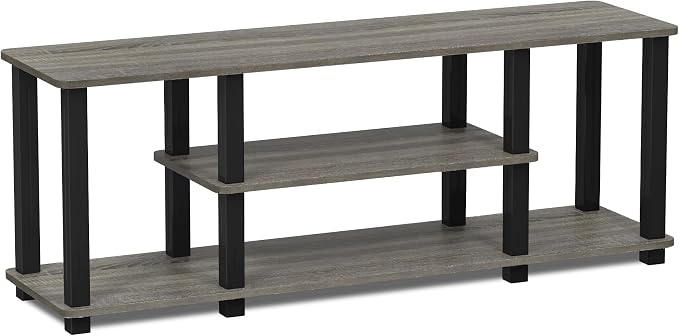 Furinno Turn-N-Tube No Tools 3D 3-Tier Entertainment TV Stand up to 50 inch TV - Image 4