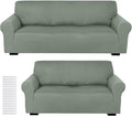 Peryiter 2 Pcs Sofa Covers Couch and Loveseat Covers Set Stretch Sofa Slipcover by Peryiter