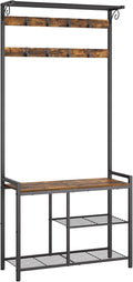 YATINEY Coat Rack Shoe Bench, 4-in-1 Hall Tree by Yatiney
