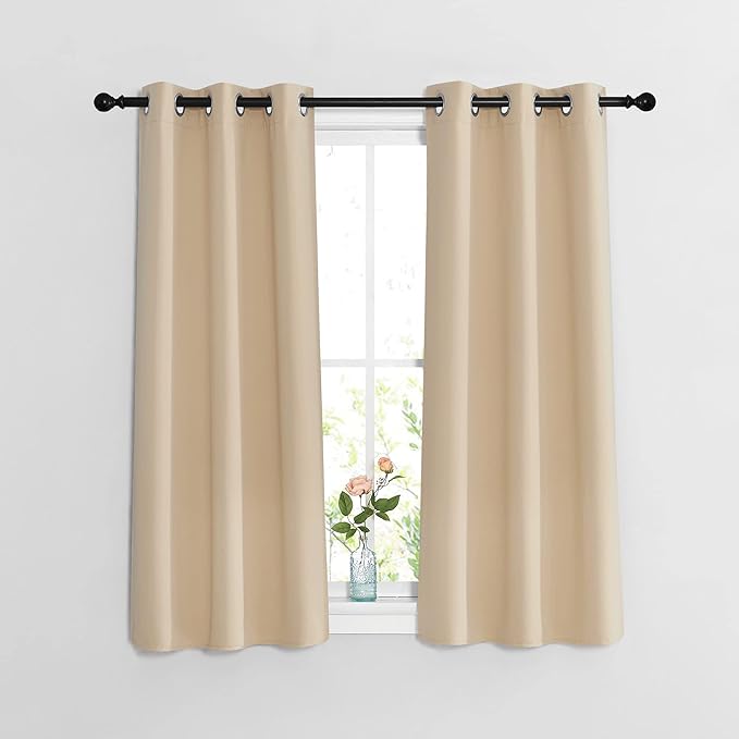 NICETOWN Bedroom Blackout 48 inch Curtains and Drapes by NICETOWN