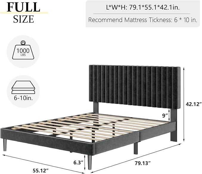 HAOARA Full Size Platform Bed Frame - Image 2