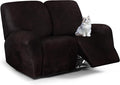 ANARACHON Leather Look Loveseat Recliner Cover, 6-Pieces Stretch Dual Recliner by ANARACHON