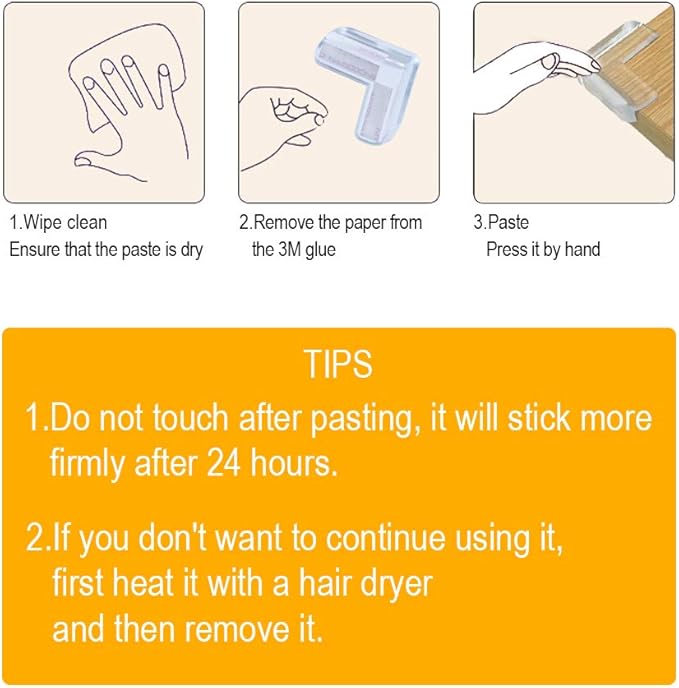 LOMILY Clear Corner Guards, Table Corner Protectors, High Resistant Adhesive Gel - Image 6