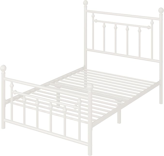 Allewie 14 Inch Twin Size Metal Platform Bed Frame - Image 9