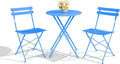 3-Piece Folding Bistro Set, Outdoor Patio Furniture Set by GarveeTech