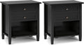 SIMPLIHOME Warm Shaker Solid Wood 24 inch Wide Transitional-Style Bedside by SimpliHome