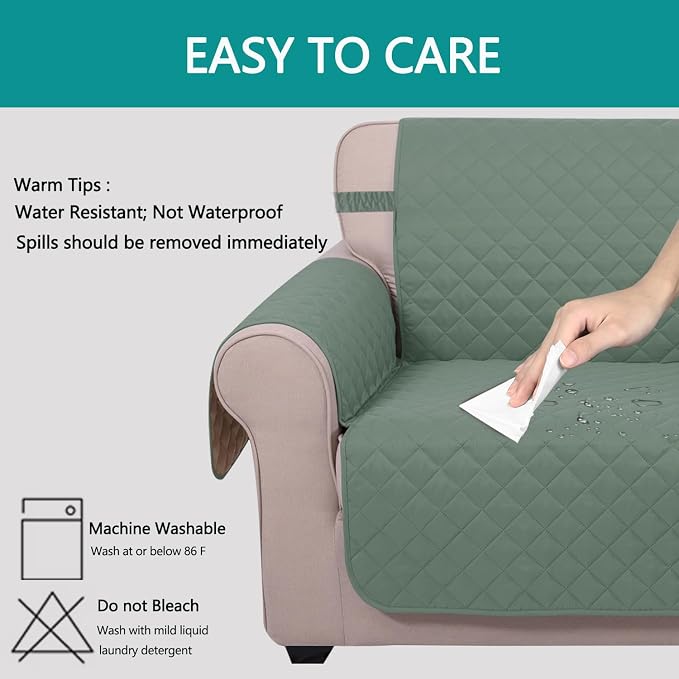 U-NICE HOME Futon Sofa Covers Reversible Sofa Slipcover Armless Cover Furniture - Image 4