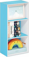 Furinno Luder 3-Tier Open Shelf Bookcase, Light Blue/White by Furinno-FitsYourSpaceFitsYourBudget
