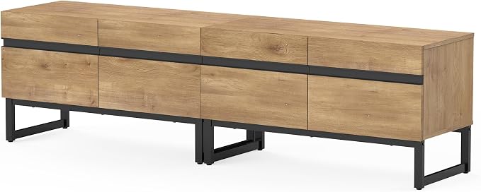 WAMPAT Modern TV Stand for 50-75 Inch TVs, Wood Entertainment Center - Image 9