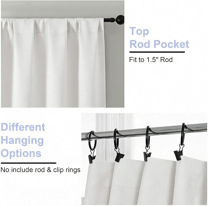 Simplebrand Ava Light Beige Short Light Filtering Curtains - Image 4