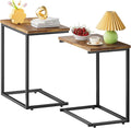 Pipishell C Shaped End Table Set of 2, Side Table by Pipishell