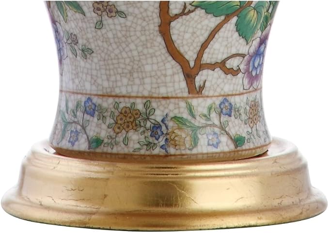 JONATHAN Y 24" Multi-Colored/Gold French Country Ceramic Floral Urn Table Lamp - Image 7