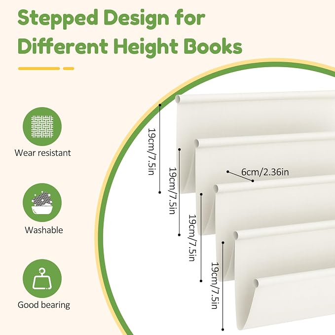 XiaZ Bookshelf for Kids Room Wooden Montessori Toddler Bookshelf Solid Pine - Image 7