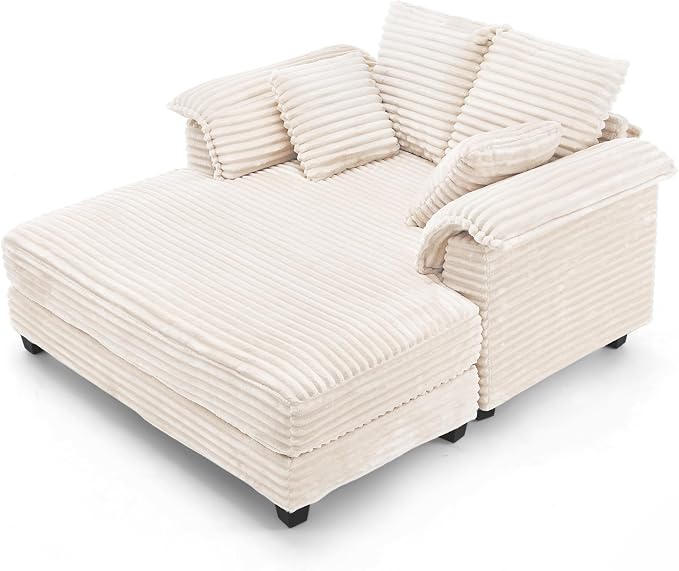 VINGLI 56" Oversized Chaise Lounge Chair, Movie Room - Image 4