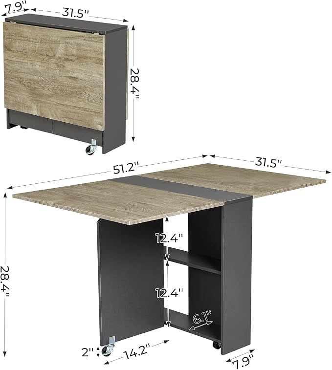 Tiptiper Folding Dining Table - Image 3