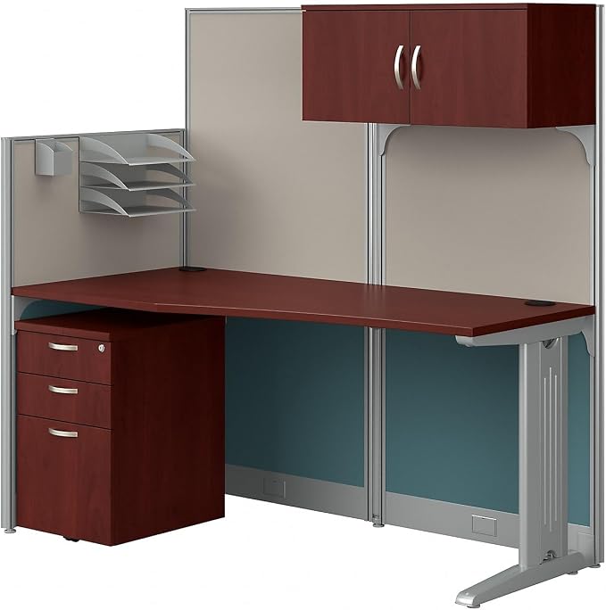 Bush Business Furniture Office in an Hour 65W Straight Cubicle Desk by BushBusinessFurniture