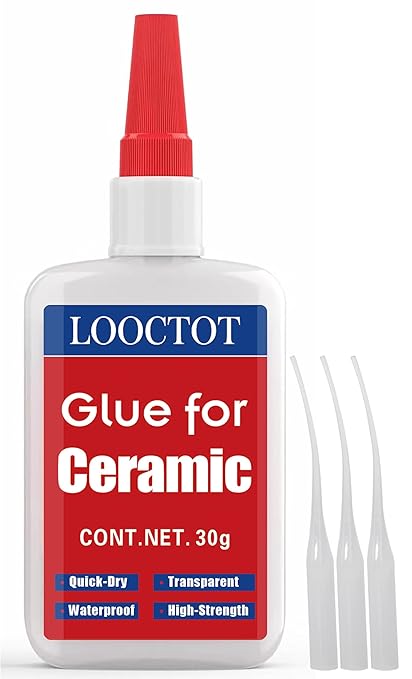 LOOCTOT 30g Ceramic Glue, China Porcelain and Pottery Repair, Super Instant by LOOCTOT---ProfessionalGlue
