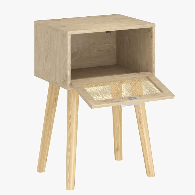 LAATOOREE Nightstand Set of 2, Small Bedside Table, Boho Side End Table - Image 8