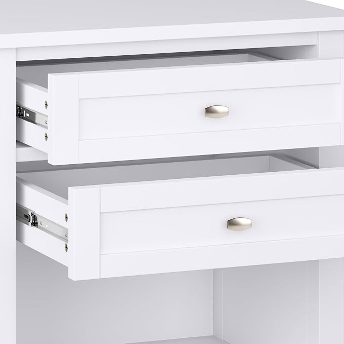SIMPLIHOME Warm Shaker Solid Wood 24 inch Wide Transitional-Style Bedside - Image 6