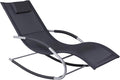 Outsunny Zero Gravity Rocking Chair Outdoor Chaise Lounge Chair Recliner Rocker by Outsunny