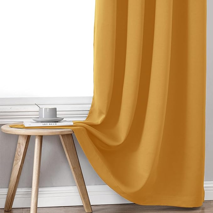 ChrisDowa 100% Blackout Curtains 108 inch Long - Image 7