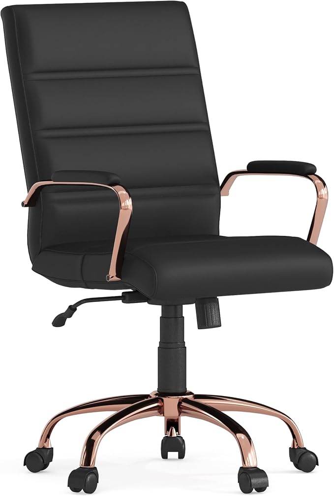 Flash Furniture Whitney Mid-Back Swivel LeatherSoft Desk Chair by FlashFurniture