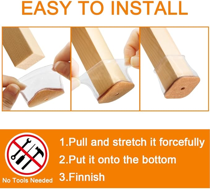 24 Pcs Chair Leg Floor Protectors - Image 6