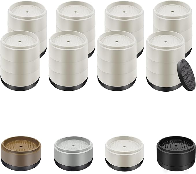 Furniture Risers Bed Risers Heavy Duty 1 inch, 2 inch, 3 inch, 4 inch Round by EnjoyLifeEnjoyHappiness