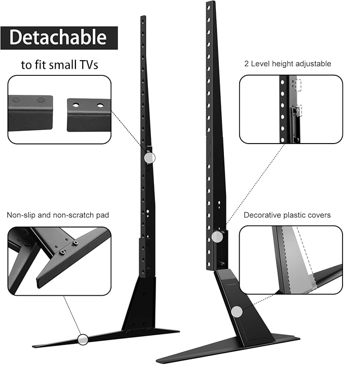 Universal TV Stand, Metal TV Legs - Image 5
