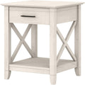 Bush Home End Table with Drawer, Nightstand with Storage, Living Room and by BushHome