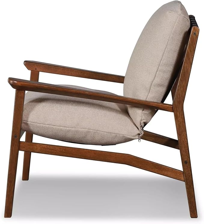 Grain Wood Furniture Solid Wood Mid Century Lounge Chair - Image 7
