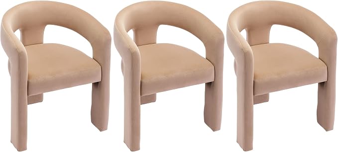 VESCASA Velvet Barrel Dining Chair by VESCASA