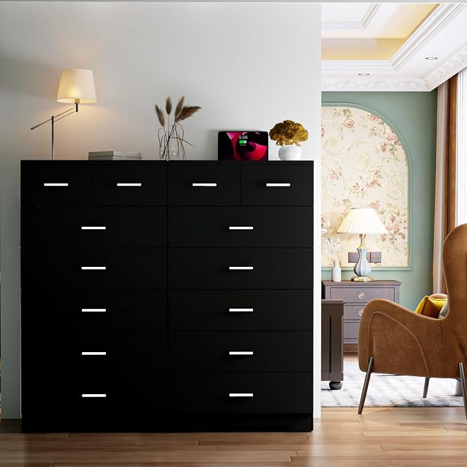 FJTJBSI 47.3" Tall Dresser for Bedroom Chests of Drawers - Image 7