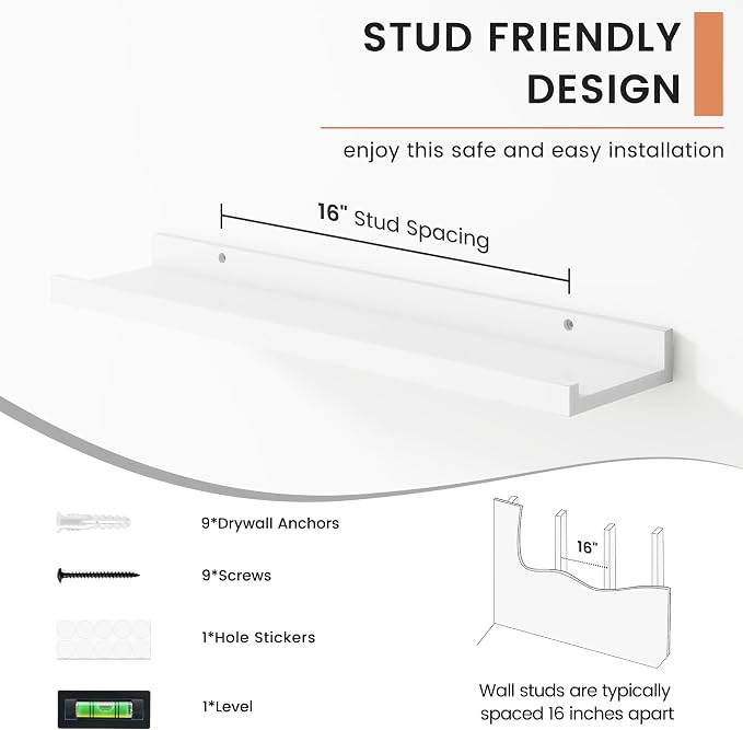 FLYJOE Floating Picture Ledge Shelves - Image 5