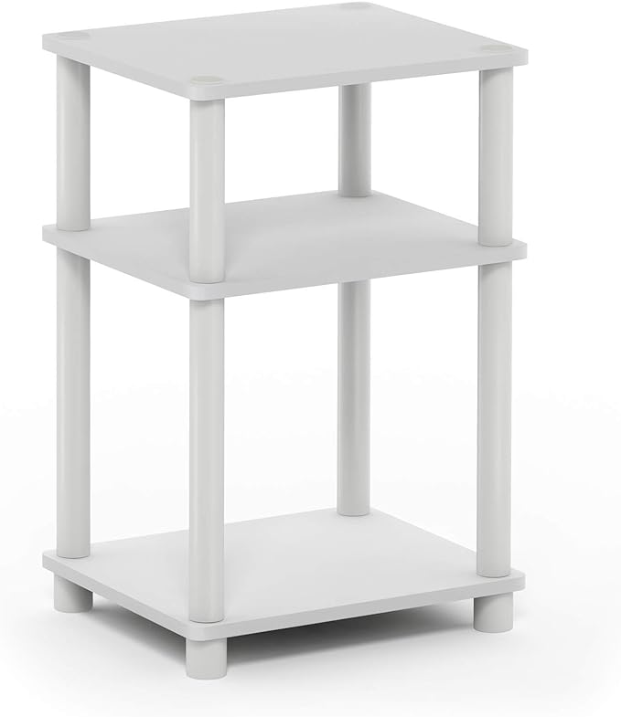 Furinno JUST Side Table, 3-Tier End Table, Open Shelves Night Stand, Bedside by Furinno-FitsYourSpaceFitsYourBudget