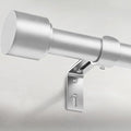 GEEBOBO Silver Curtain Rods for Windows 28 to 48 Inch, 1 Inch Adjustable Heavy by GEEBOBO