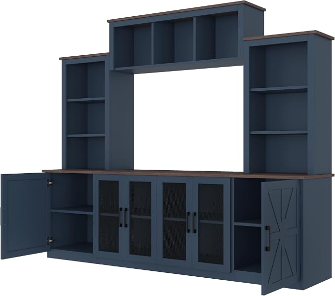LUMISOL 4-Piece Entertainment Center Wall Unit - Image 5