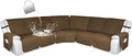 HDCAXKJ 100% Waterproof Reclining Sectional Couch Covers L Shape Recliner Sofa by HDCAXKJ