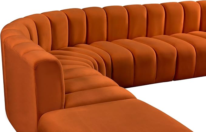 Meridian Furniture 103Cognac-S7A Arc Collection Modern | Contemporary Modular - Image 8