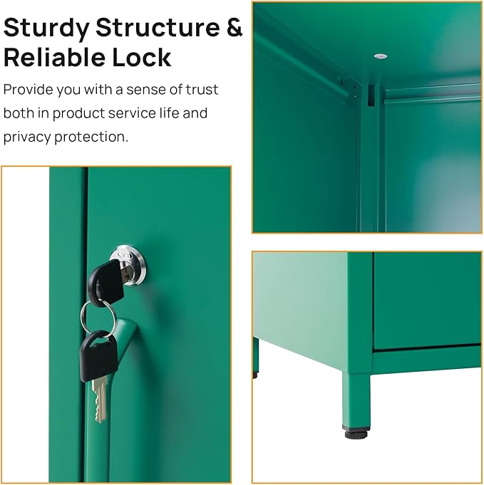 ALBAD Compact Metal Nightstand - Image 7