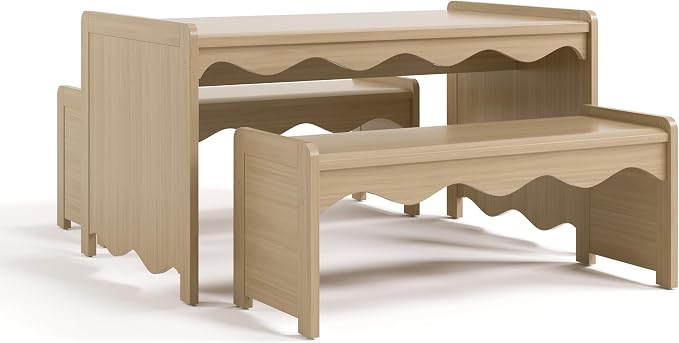 Storkcraft Casablanca Montessori Indoor Kids Table & Bench Set – Premium Kids by Storkcraft